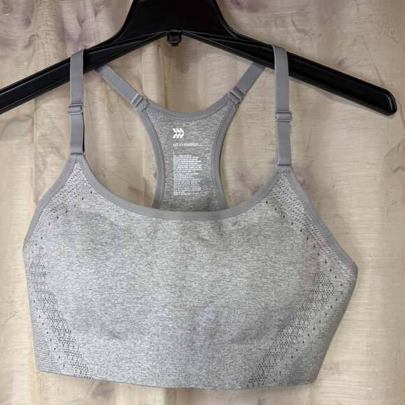 all in motion gray sports bra NWOT size L‎ - Picture 1 of 3